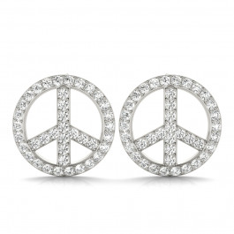 PEACE SIGN FASHION EARRINGS