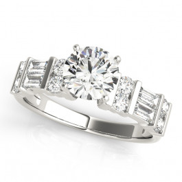 ENGAGEMENT RINGS FANCY SHAPE BAGUETTE REMOUNTS