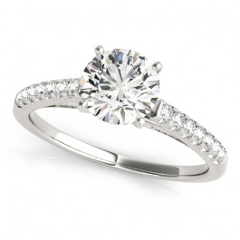 ENGAGEMENT RINGS SINGLE ROW PRONG SET
