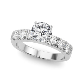 ENGAGEMENT RINGS SINGLE ROW PRONG SET
