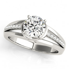 ENGAGEMENT RINGS SINGLE ROW PRONG SET