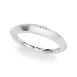PLAIN KNIFE EDGE WEDDING BAND
