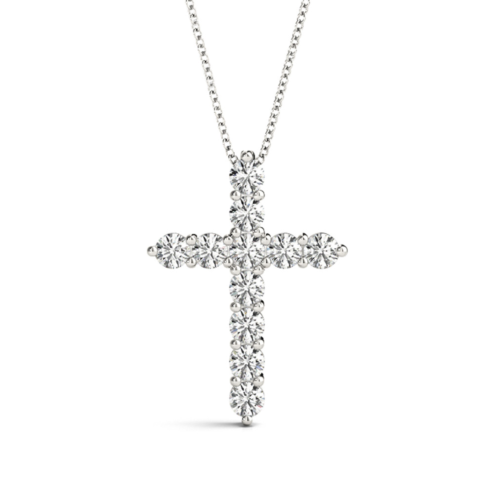 11 STONE CROSS PENDANT