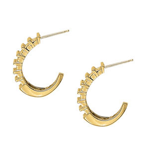 EARRINGS HOOP EARRINGS J-HOOPS