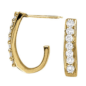 EARRINGS HOOP EARRINGS J-HOOPS