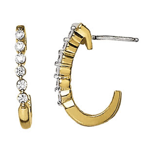 EARRINGS HOOP EARRINGS J-HOOPS