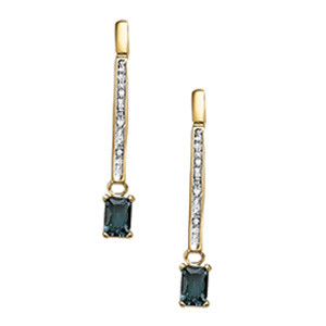 EARRINGS COLOR EMERALD