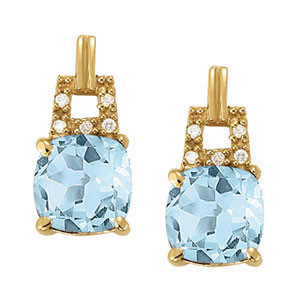 EARRINGS COLOR SQUARE & CUSHION