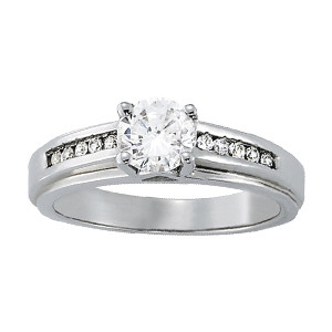 ENGAGEMENT RINGS SINGLE ROW CHANNEL SET