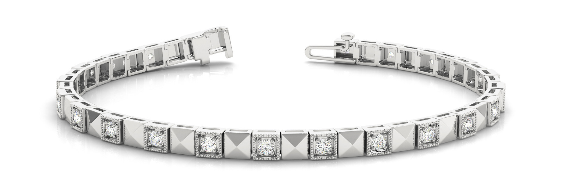 Bracelet In Line Prong Set