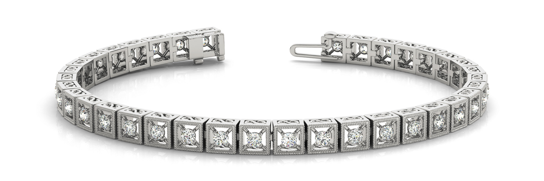 Bracelet In Line Prong Set