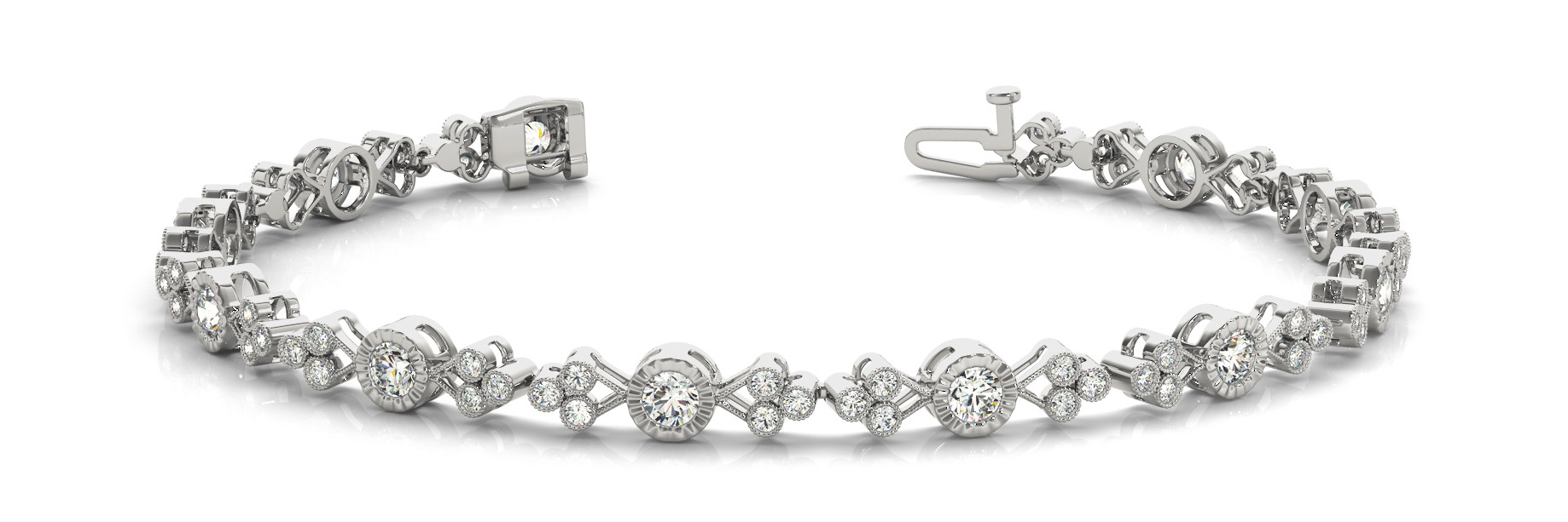 Bracelet In Line Prong Set