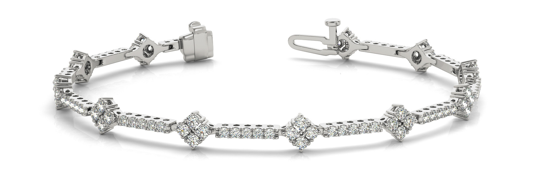 Bracelet In Line Prong Set