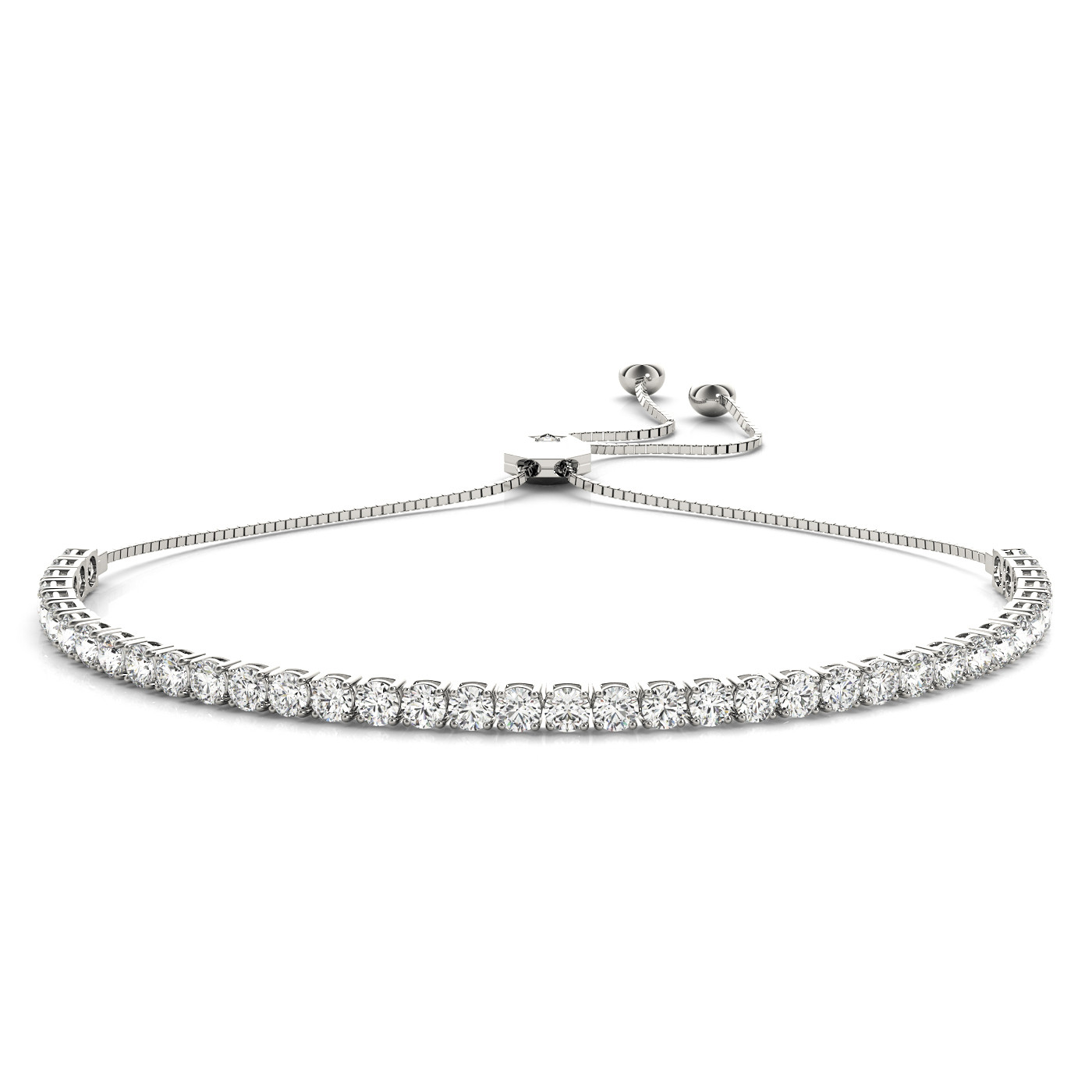 IN LINE ADJUSTABLE TENNIS BRACELET