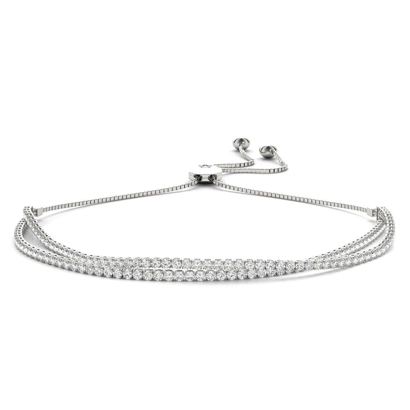 IN LINE ADJUSTABLE TENNIS BRACELET