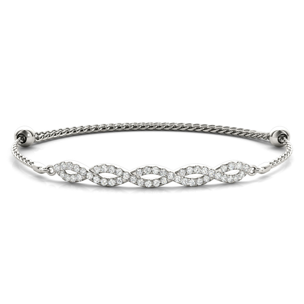 DIAMOND CROSSOVER BRACELET