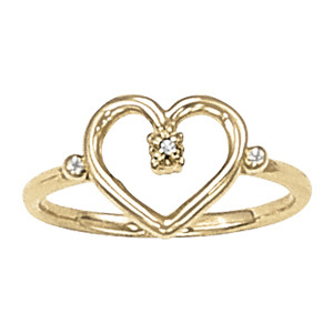 DIAMOND FASHION HEART RINGS