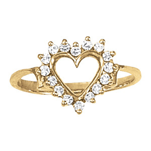 DIAMOND FASHION HEART RINGS