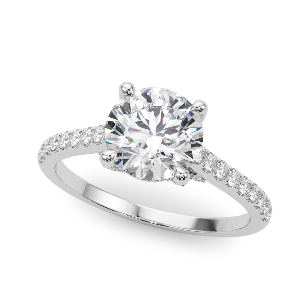 ENGAGEMENT RING ROUND CENTER