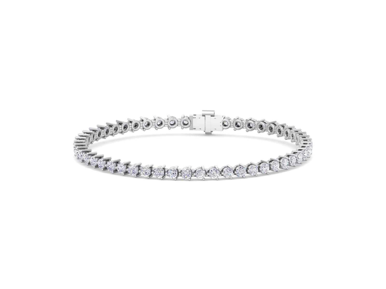 3 3/4CTTW LAB RD DIANOND BRACELET