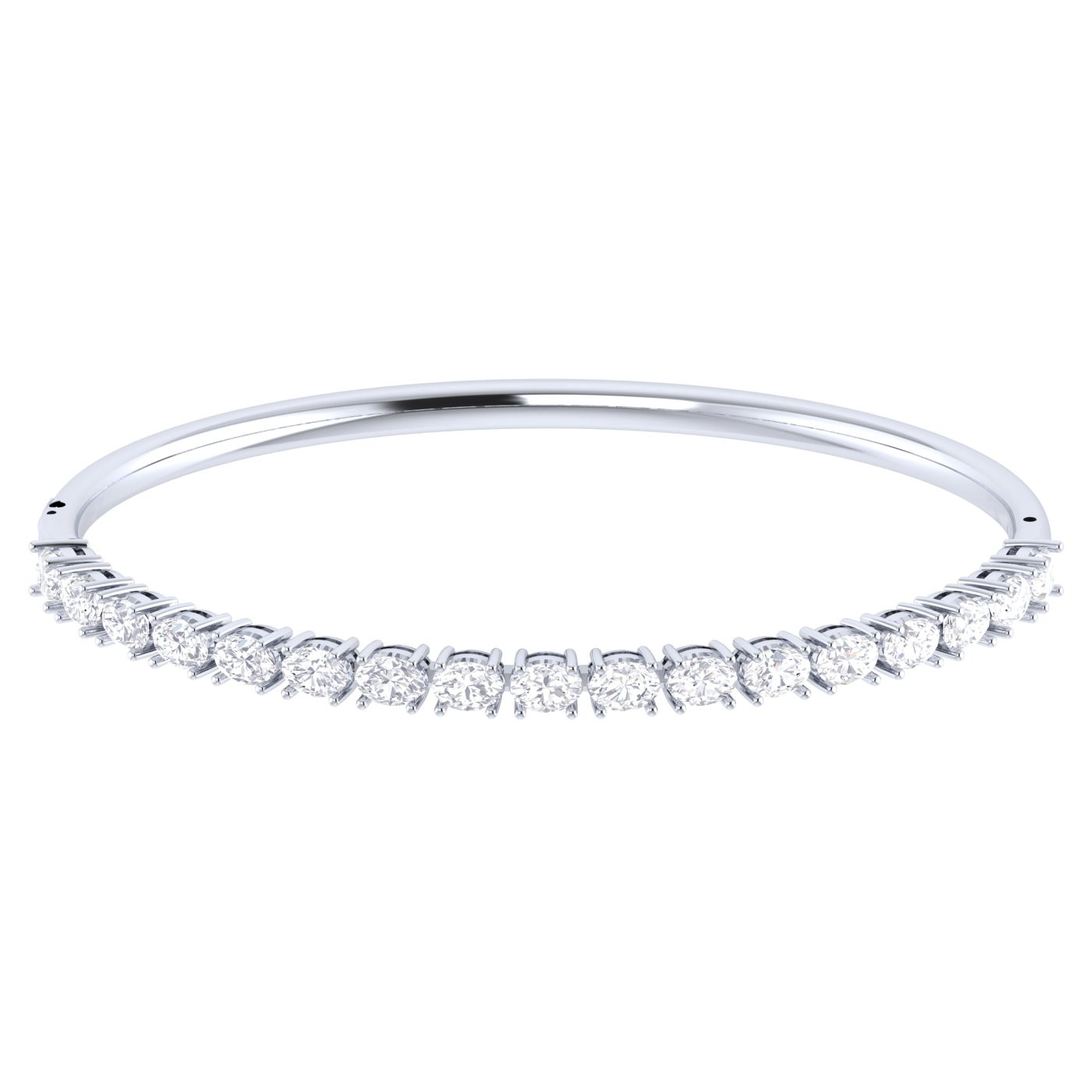 3 1/2CTTW LAB OVAL BANGLE