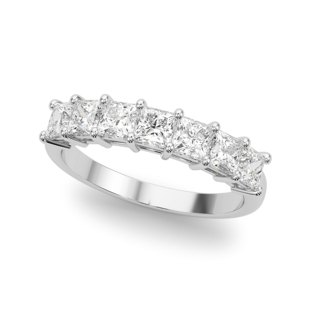 LAB GROWN DIAMOND 7 STONE BAND PRINCESS CUT