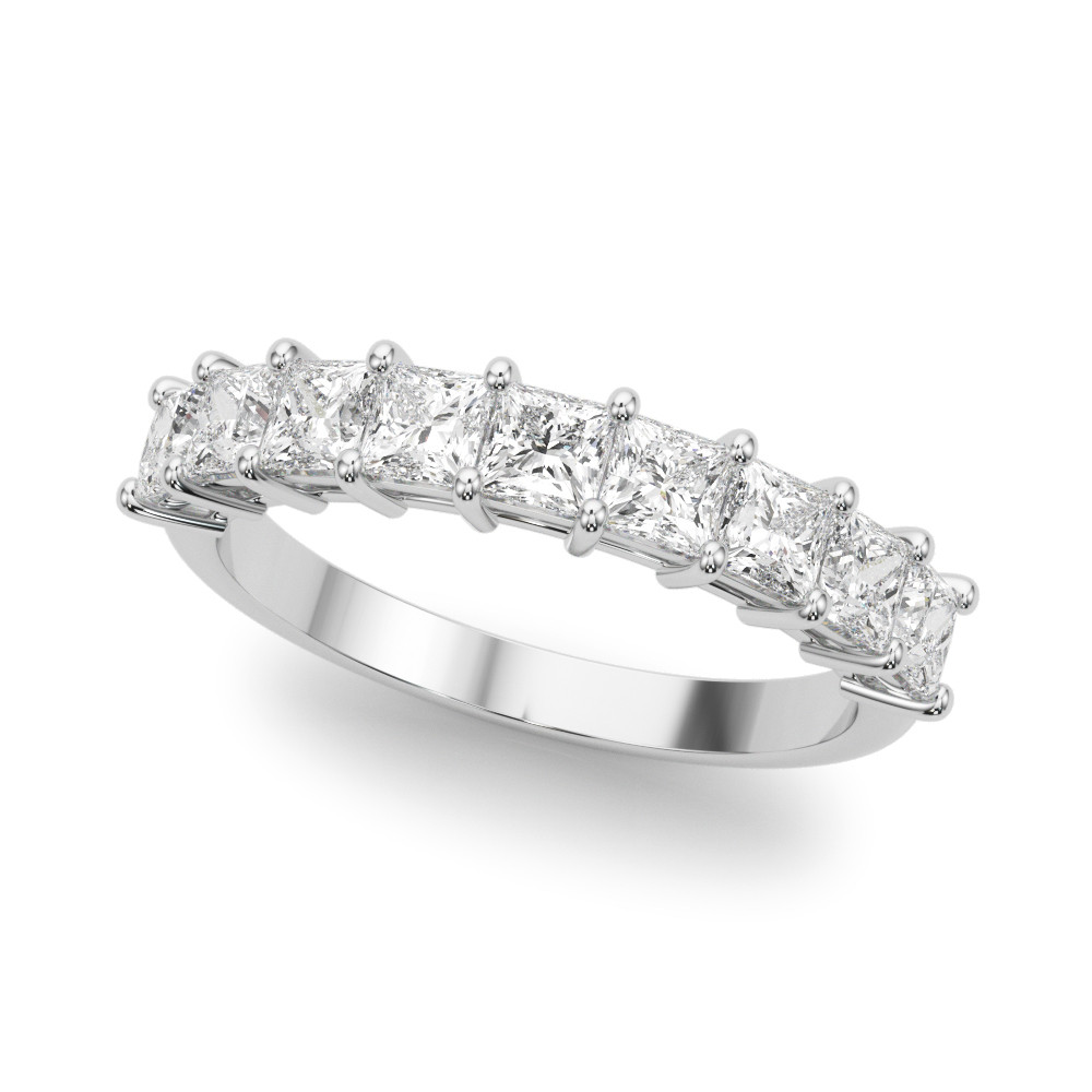 LAB GROWN DIAMOND 9 STONE BAND PRINCESS CUT