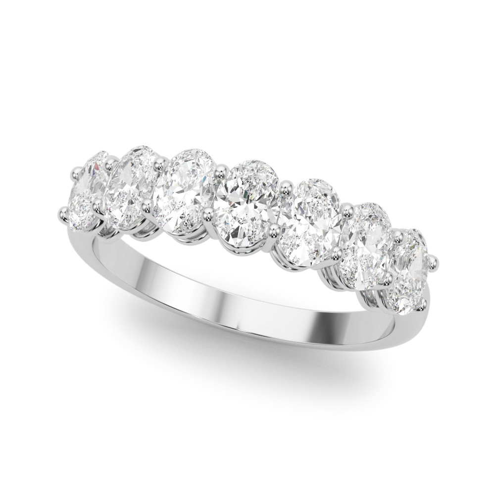 LAB GROWN DIAMOND 7 STONE BAND OVAL