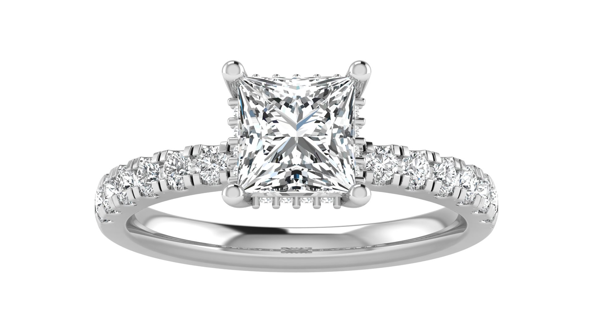 1 1/2CT CTR LAB PC SINGLE ROW RING