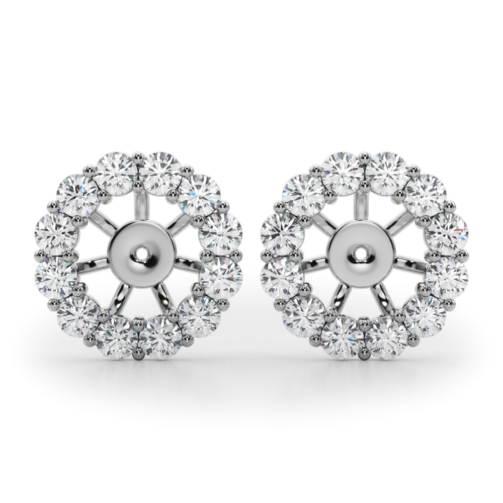 LAB GROWN DIAMOND EARRING JACKET FOR 1.0 CT