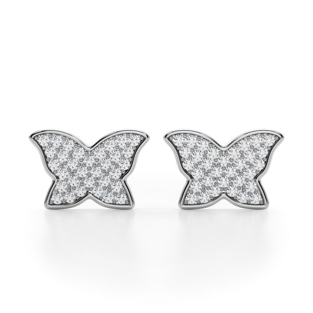 LAB GROWN DIAMOND BUTTERFLY EARRINGS