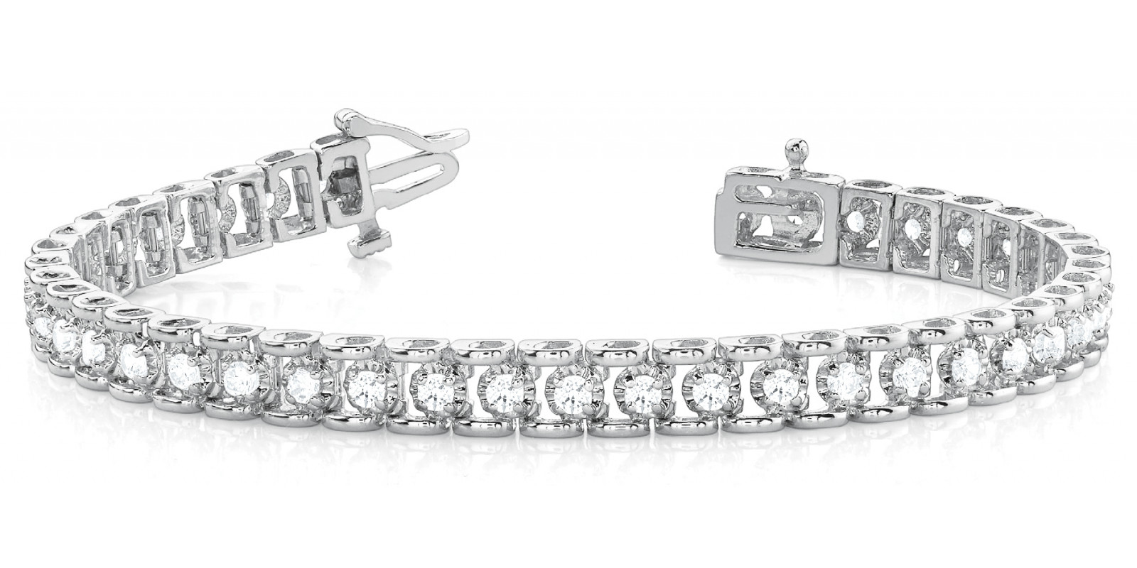 Bracelet In Line Prong Set