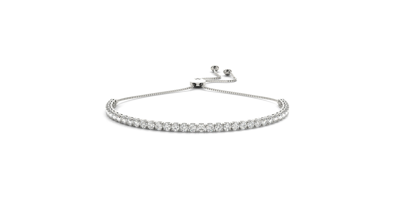 IN LINE ADJUSTABLE TENNIS BRACELET