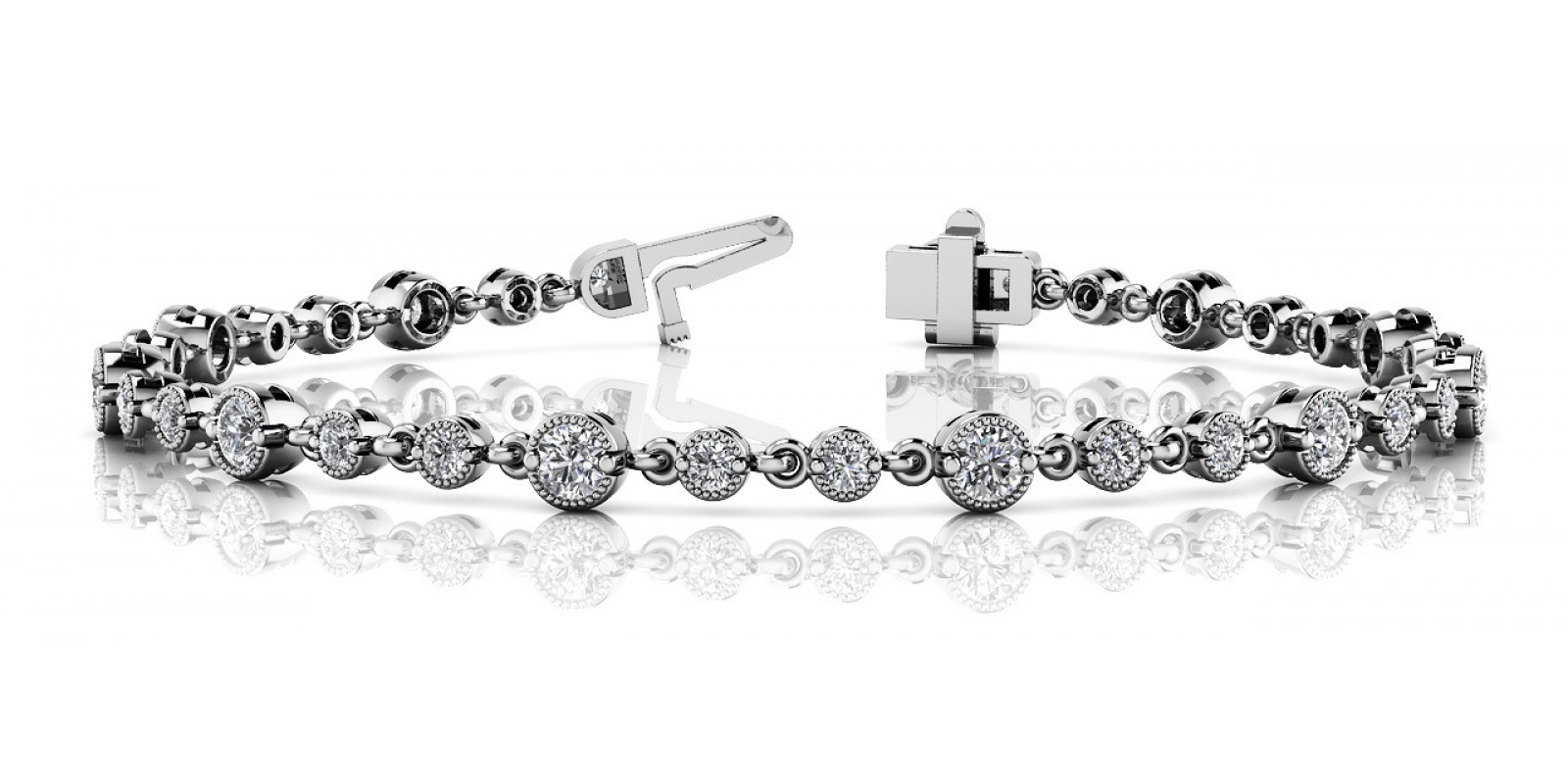 BRACELET WITH MILGRAIN