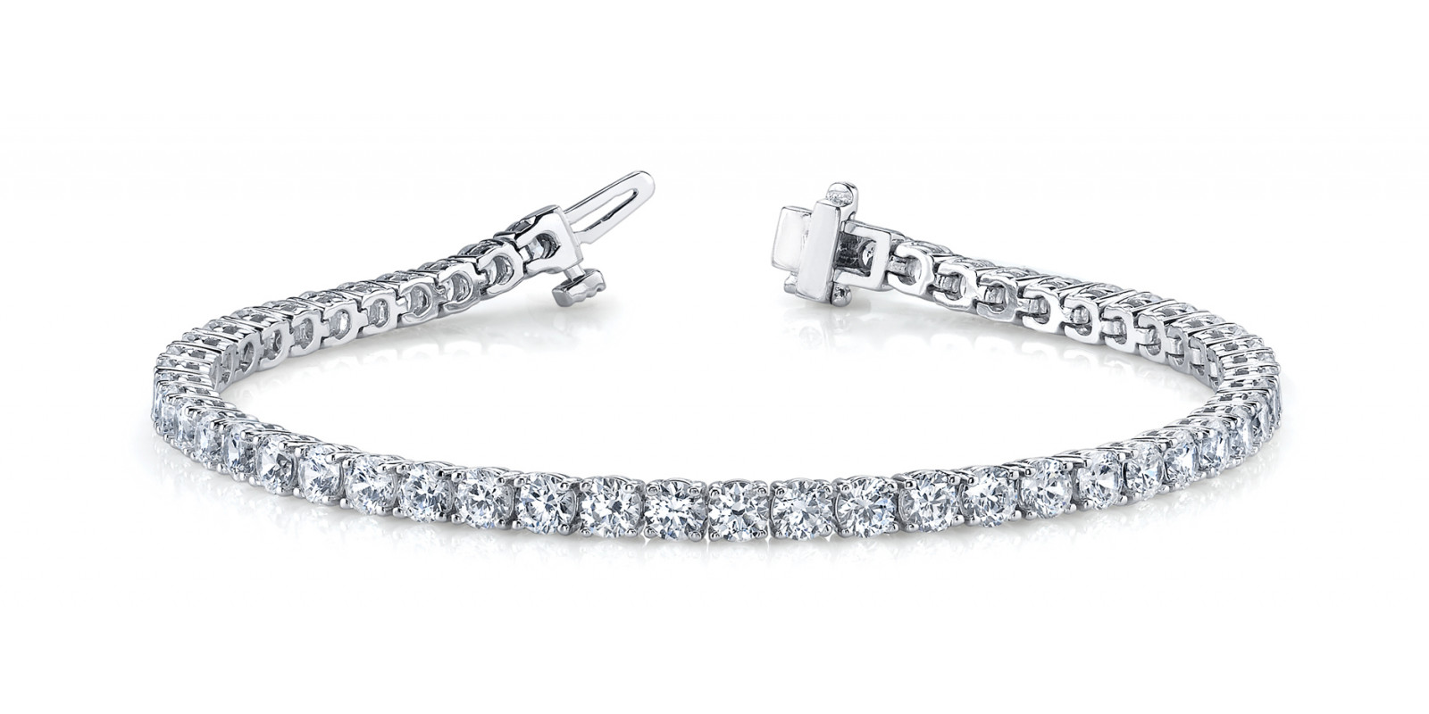 LAB GROWN DIAMOND 4 PRONG IN LINE TENNIS BRACELET