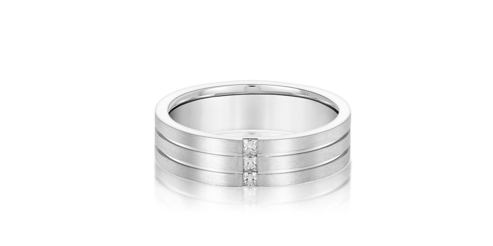 6MM HEAVY WT MENS BAND W/DIA