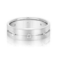 6MM HEAVY WT MENS BAND W/DIA