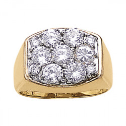 GENTS RING CLUSTER