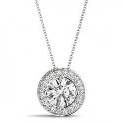 ROUND HALO PENDANT