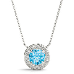 ROUND HALO PENDANT