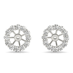 EARRING JACKET FOR 1.0 CT CENTER