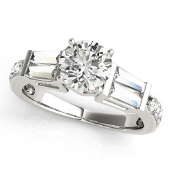 ENGAGEMENT RINGS FANCY SHAPE BAGUETTE