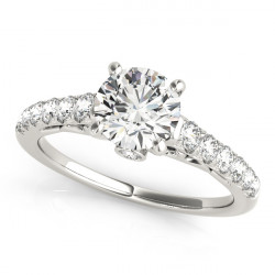 ENGAGEMENT RINGS SINGLE ROW PRONG SET