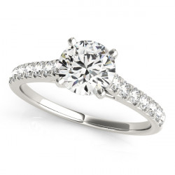 ENGAGEMENT RINGS SINGLE ROW PRONG SET
