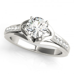 ENGAGEMENT RINGS SINGLE ROW PRONG SET