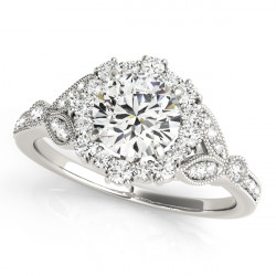 ENGAGEMENT RINGS HALO ROUND