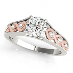 ENGAGEMENT RINGS SINGLE ROW PRONG SET
