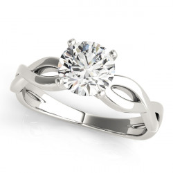 TWISTED SHANK ENGAGEMENT RING