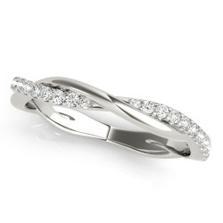 TWISTED DIA WEDDING BAND