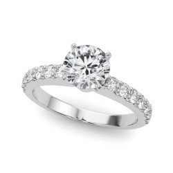 ENGAGEMENT RINGS SINGLE ROW PRONG S